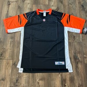 NWT NFL Pro Line Cincinnati Bengals Men’s Jersey XL-T Tall Football Black Orange